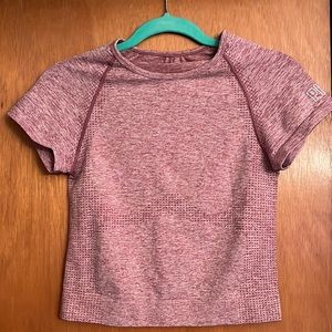 Pink activewear crop top